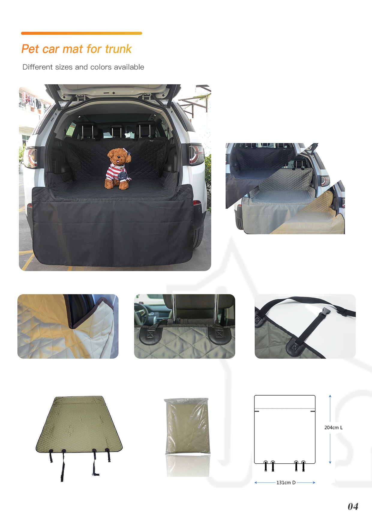 pet seat cover trunk