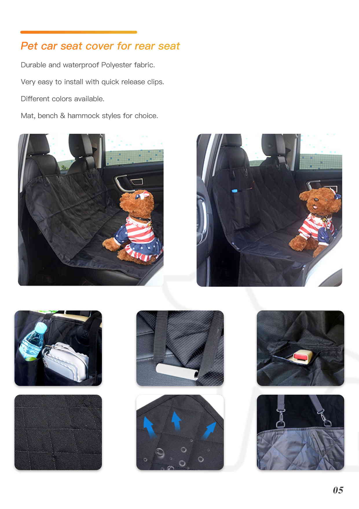 pet seat cover back seat